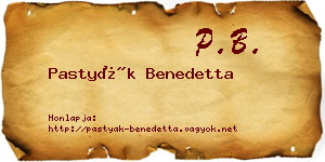 Pastyák Benedetta névjegykártya